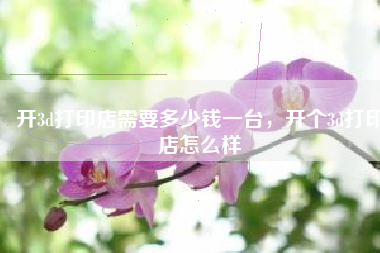 开3d打印店需要多少钱一台，开个3d打印店怎么样