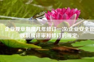 企业规章制度几年修订一次(企业安全管理制度评审和修订的规定)