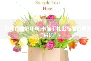 影印件是彩印吗(书信手札出版能否成为“富矿”)