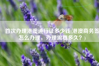 首次办理港澳通行证多少钱(港澳商务签怎么办理，办理需要多久？)