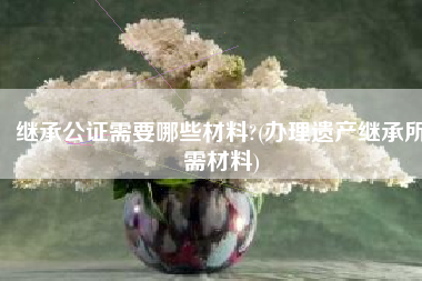 继承公证需要哪些材料?(办理遗产继承所需材料)
