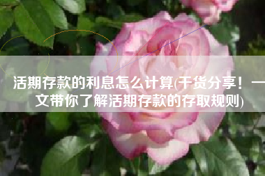 活期存款的利息怎么计算(干货分享！一文带你了解活期存款的存取规则)