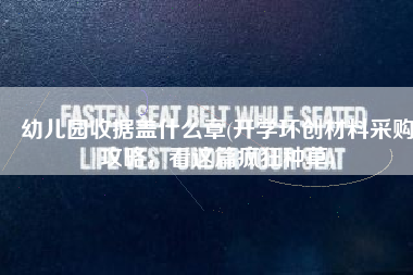 幼儿园收据盖什么章(开学环创材料采购攻略，看这篇疯狂种草)