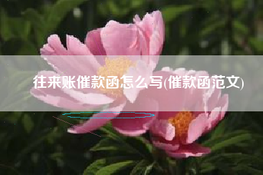 往来账催款函怎么写(催款函范文)