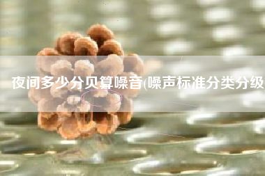 夜间多少分贝算噪音(噪声标准分类分级)