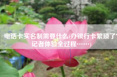 电话卡实名制需要什么(办银行卡繁琐了？记者体验全过程……)