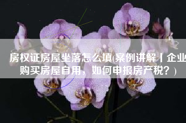 房权证房屋坐落怎么填(案例讲解丨企业购买房屋自用，如何申报房产税？)