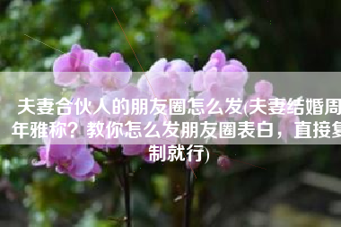夫妻合伙人的朋友圈怎么发(夫妻结婚周年雅称？教你怎么发朋友圈表白，直接复制就行)