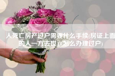 人死亡房产过户需要什么手续(房证上面的人一方去世，怎么办理过户)