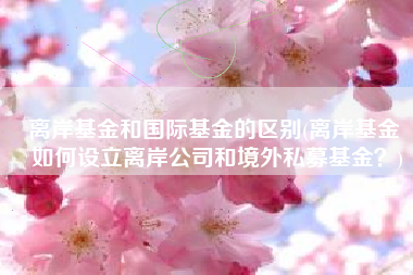 离岸基金和国际基金的区别(离岸基金 ▏如何设立离岸公司和境外私募基金？)