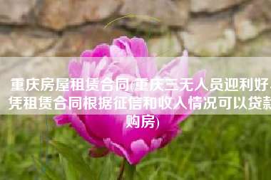重庆房屋租赁合同(重庆三无人员迎利好、凭租赁合同根据征信和收入情况可以贷款购房)