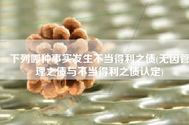 下列哪种事实发生不当得利之债(无因管理之债与不当得利之债认定)