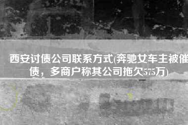 西安讨债公司联系方式(奔驰女车主被催债，多商户称其公司拖欠575万)