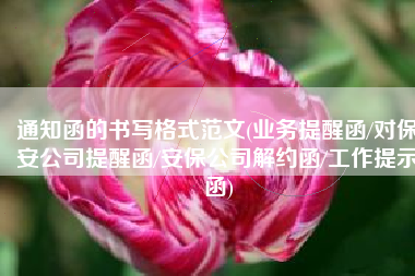 通知函的书写格式范文(业务提醒函/对保安公司提醒函/安保公司解约函/工作提示函)
