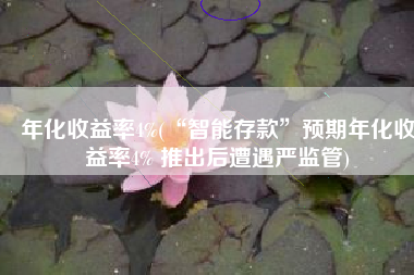 年化收益率4%(“智能存款”预期年化收益率4% 推出后遭遇严监管)