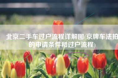 北京二手车过户流程详解图(京牌车法拍的申请条件和过户流程)
