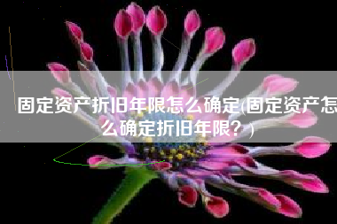 固定资产折旧年限怎么确定(固定资产怎么确定折旧年限？)
