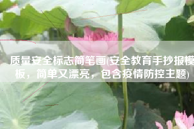 质量安全标志简笔画(安全教育手抄报模板，简单又漂亮，包含疫情防控主题)