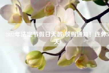 2022年法定节假日天数(放假通知！连休5天)