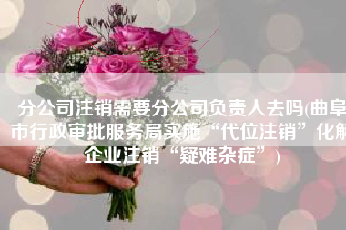 分公司注销需要分公司负责人去吗(曲阜市行政审批服务局实施“代位注销”化解企业注销“疑难杂症”)