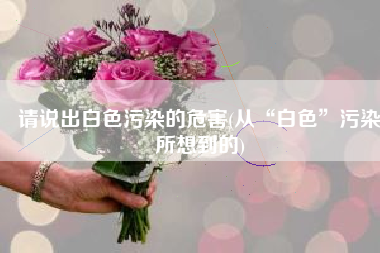 请说出白色污染的危害(从“白色”污染所想到的)