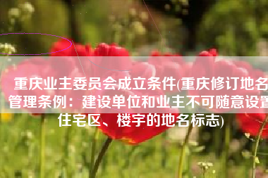 重庆业主委员会成立条件(重庆修订地名管理条例：建设单位和业主不可随意设置住宅区、楼宇的地名标志)