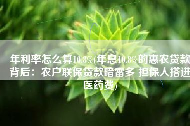 年利率怎么算10.8%(年息10.8%的惠农贷款背后：农户联保贷款暗雷多 担保人搭进医药费)