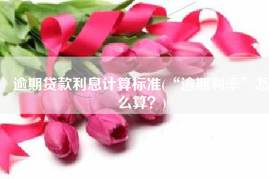 逾期贷款利息计算标准(“逾期利率”怎么算？)