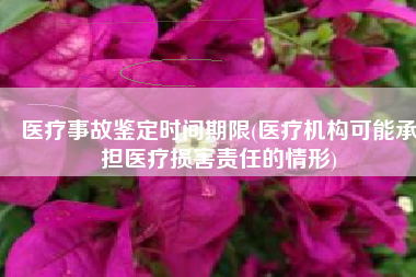 医疗事故鉴定时间期限(医疗机构可能承担医疗损害责任的情形)