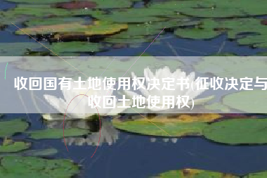 收回国有土地使用权决定书(征收决定与收回土地使用权)
