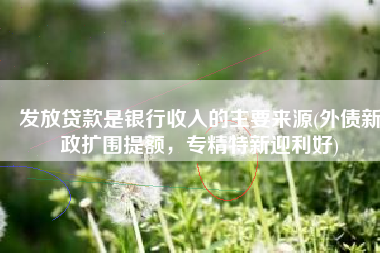 发放贷款是银行收入的主要来源(外债新政扩围提额，专精特新迎利好)