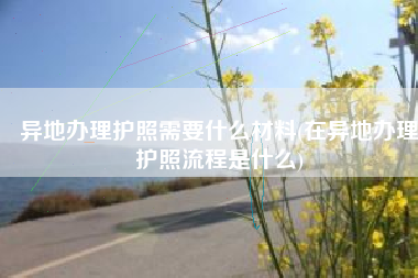 异地办理护照需要什么材料(在异地办理护照流程是什么)