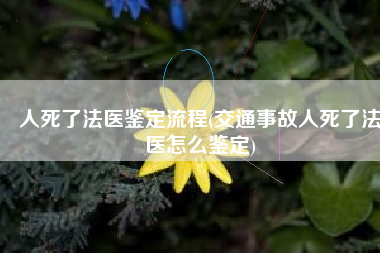 人死了法医鉴定流程(交通事故人死了法医怎么鉴定)