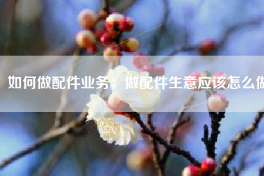 如何做配件业务：做配件生意应该怎么做