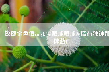 玫瑰金色值cmyk(#婚戒婚戒#情有独钟那一抹蓝) 玫瑰金色值cmyk(#婚戒婚戒#情有独钟那一抹蓝)