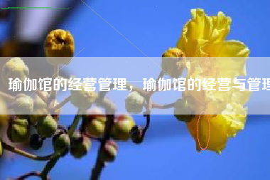 瑜伽馆的经营管理，瑜伽馆的经营与管理