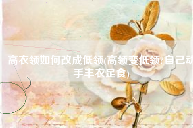 高衣领如何改成低领(高领变低领?自己动手丰衣足食)