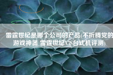 雷霆世纪是哪个公司的产品(不折腾党的游戏神器 雷霆世纪X7S台式机评测)