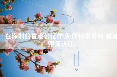 在深圳的香港公证律师(律师事务所 香港律师认证)