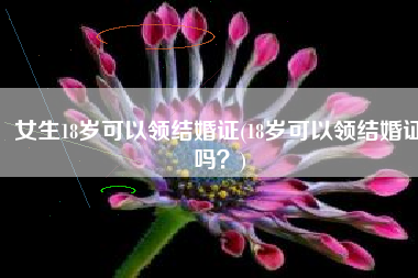 女生18岁可以领结婚证(18岁可以领结婚证吗？)