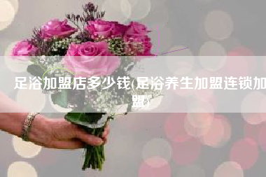 足浴加盟店多少钱(足浴养生加盟连锁加盟)