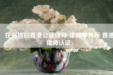 在深圳的香港公证律师(律师事务所 香港律师认证)