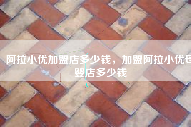 阿拉小优加盟店多少钱，加盟阿拉小优母婴店多少钱