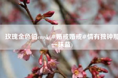 玫瑰金色值cmyk(#婚戒婚戒#情有独钟那一抹蓝)