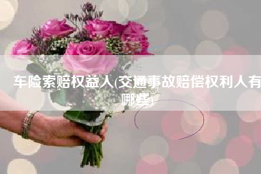 车险索赔权益人(交通事故赔偿权利人有哪些)