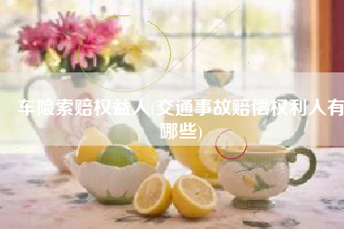 车险索赔权益人(交通事故赔偿权利人有哪些)