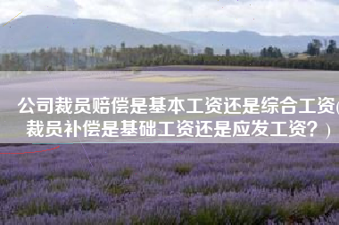 公司裁员赔偿是基本工资还是综合工资(裁员补偿是基础工资还是应发工资？)