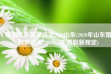 婚假几天国家法定2020山东(2020年山东婚假多少天?2020山东婚假新规定)