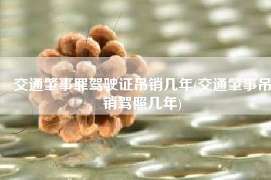 交通肇事罪驾驶证吊销几年(交通肇事吊销驾照几年)