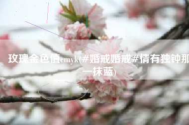玫瑰金色值cmyk(#婚戒婚戒#情有独钟那一抹蓝)
